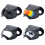 Dogs Goggles with Adjustable Strap Protections for-Black silver 3