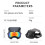 Dogs Goggles with Adjustable Strap Protections for-Black silver 5