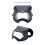 Dogs Goggles with Adjustable Strap Protections for-Black silver 7