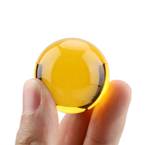 K9Crystal Ball Feng Shui Κρυστάλλινη σφαίρα θεραπευτικού πολύτιμου λίθου Κίτρινο κρύσταλλο 2