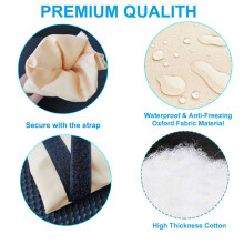 Capas para torneiras externas com fecho de velcro fáceis de usar, proteção contra congelamento, isolamento, reutilizáveis, feitas de tecido