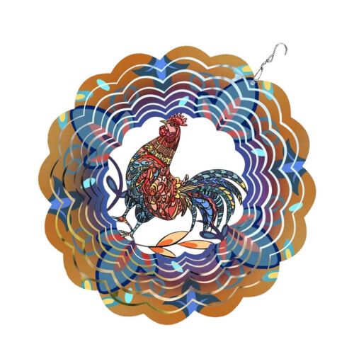 Windspiel-Spinner mit Tiermotiven, handgefertigte Metallkunst,