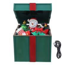 Musikalische, beleuchtete Weihnachtsdekorationsboxen,-Grün
