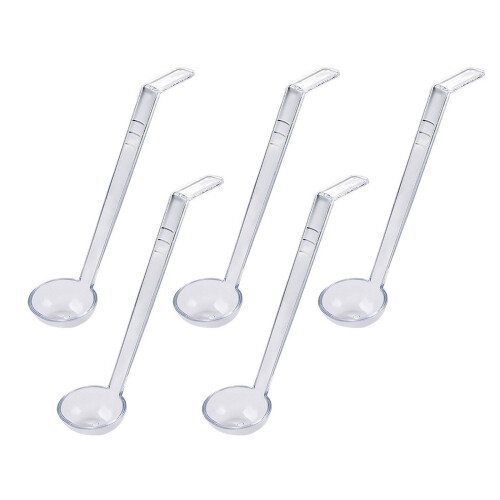 5Pcs Mini Serving Spoons Food Grade Plastic Durable Ladles-M