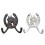 Horse Head Decorative Hooks Villa Decoration Bathroom-White 2