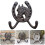 Horse Head Decorative Hooks Villa Decoration Bathroom-White 3