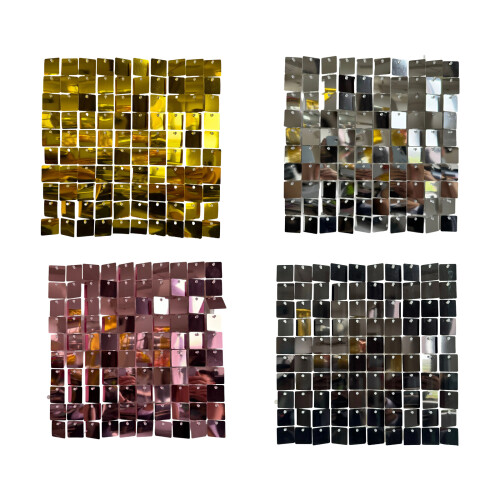 24 stuks dynamische glinsterende panelen voor-Goud 1