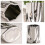 Modern Pleated Ceramic Vases For Freshly And Dry-silver 7