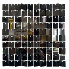 Glittering Windproof Panels Dynamic Flakes For Stage-Black
