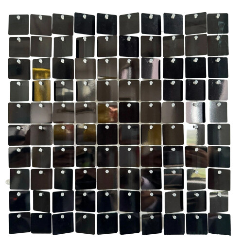Glittering Windproof Panels Dynamic Flakes For Stage-Black