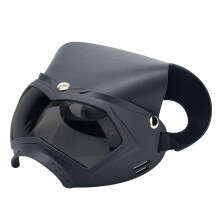 Windproof Dogs Sunglasses Suitable for Medium Large-Black grey