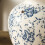 Aged Finish Ceramics Centerpieces Vases Blue Patterneds 6