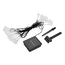 Eco Friendly Solar Drop Lights Waterproof LED String Light With 8 Modes Auto On Off Romantic Decorative Lighting For Garden Yard Wedding Party