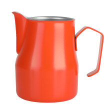 Lattiera in acciaio inox, strumento per latte art, 350 ml, bianca. Migliora la tua esperienza di preparazione del caffè con la nostra caraffa per