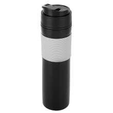 Vaso térmico de acero inoxidable con aislamiento al vacío, tapa fácil de limpiar y libre de BPA, para uso diario.