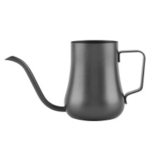 Hervidor de café de goteo con diseño de cuello de cisne, fabricado en acero inoxidable de grado alimenticio, resistente a la corrosión y al