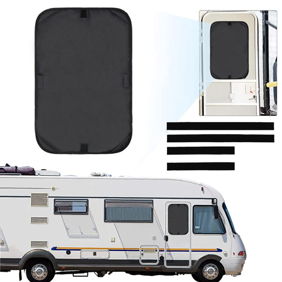 Rv Door Window Shade Cover Oxford Fabric 2Pcs Sunshade Uv Protection Skylight Blackout For Camper Side Window 9323874187198
