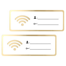 Wifi Passwort Schild Acryl 2 Für Geschäftsinhaber