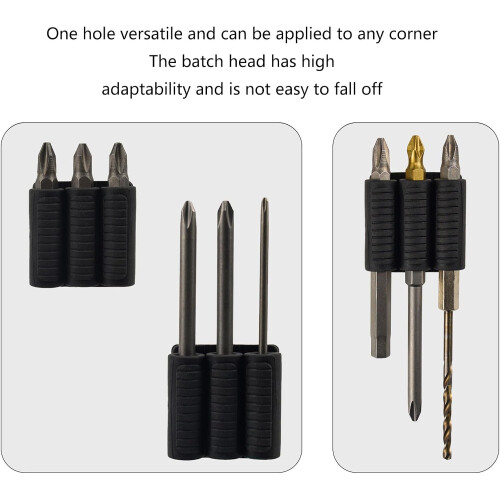 Drill Bit Holder For Power Drill And Driver, SelfAdhesive Bit Organizer, Replacement Screwdriver Bits, Screw Holder 1