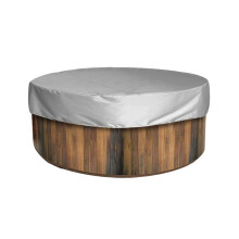 Protector para spa exterior, cubierta impermeable de tela recubierta de PVC duradera con cordón ajustable para asegurar su spa, se adapta a 200x30cm