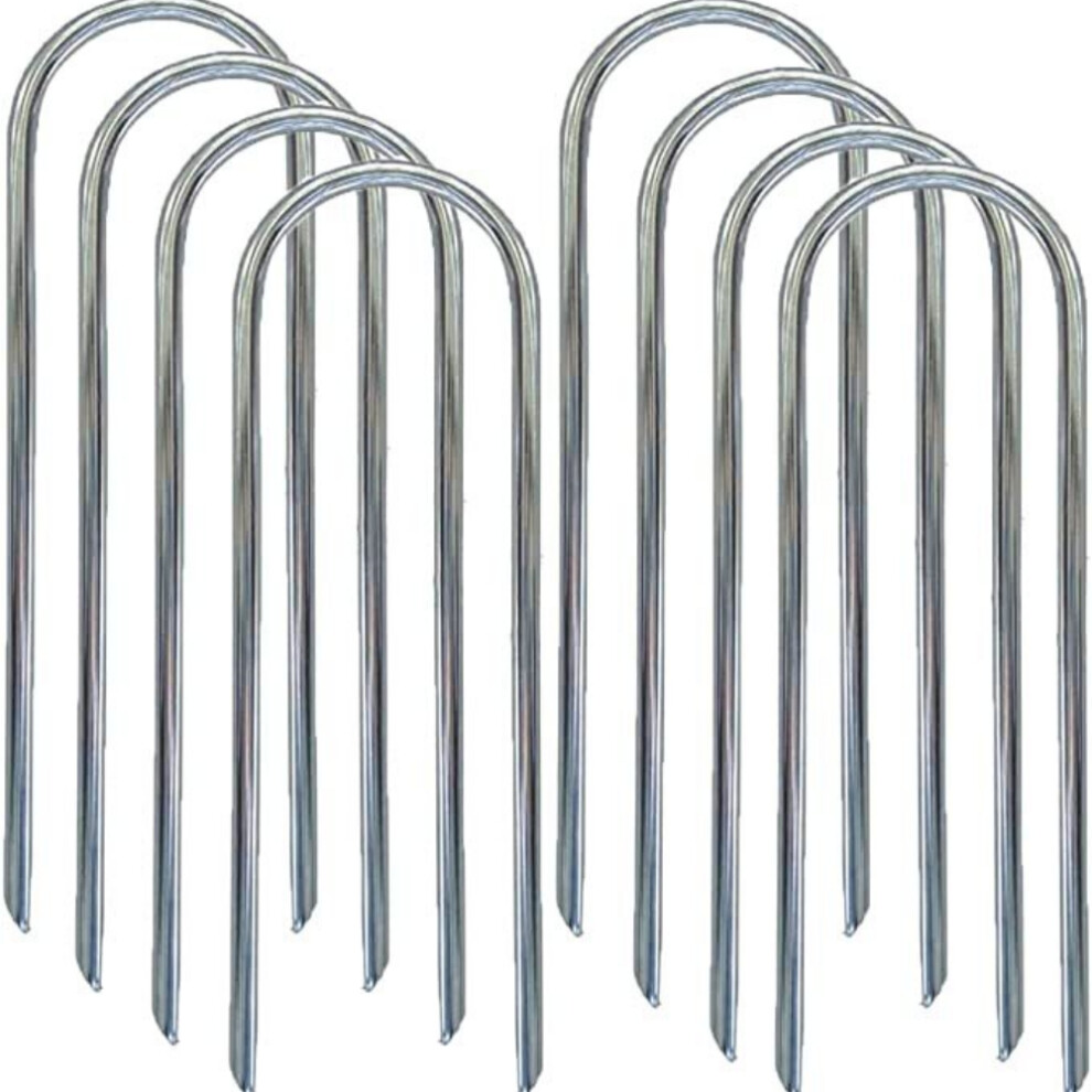 Enhanced Stability Anchors, Galvanized Steel Stakes For Outdoor Equipment Security, Including Soccer Goals, Camping Tents, And Decorations, Weather-Re 9489125338457