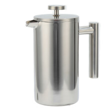 Cafetera de émbolo de fácil limpieza, 1000 ml, de acero inoxidable, con componentes aptos para lavavajillas y retención de calor para una