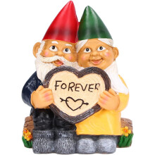 Polyresin sculptuur bestand tegen alle weersomstandigheden, geschikt voor binnen- en buitendecoratie, huwelijksgeschenk. Versier ruimtes met een