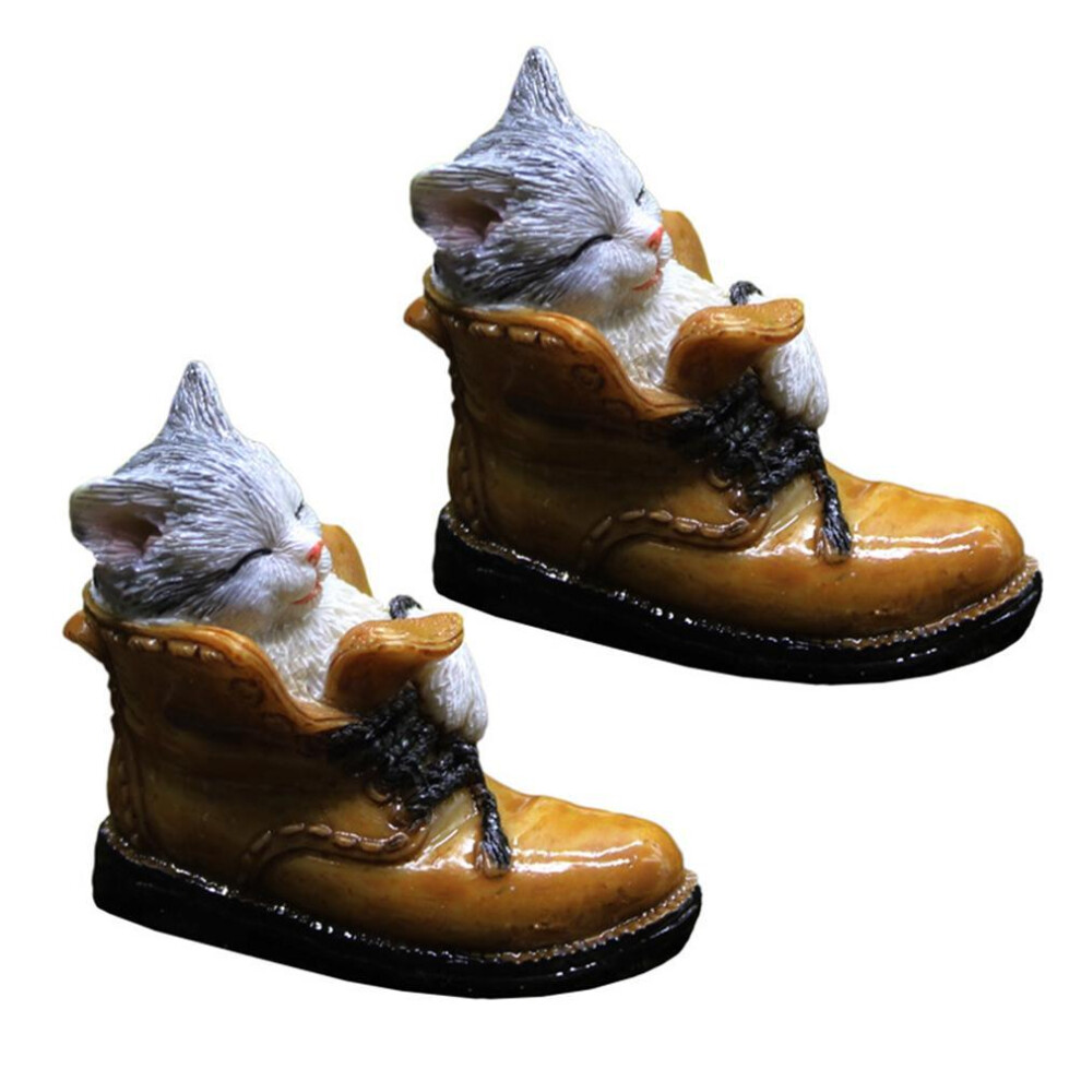 Planter Pot Hanger, Adorable Cat Decor: Transform Your Spaces With Waterproof Resin Statues, Lifelike Kitten Figurines For Succulent Pot Decoration, P-image-OPC-PN8R9TS-NEW