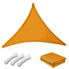 Toldo triangular impermeável, vela de sombra, abrigo durável em tecido de polietileno para uso externo em pátios e jardins, design portátil com