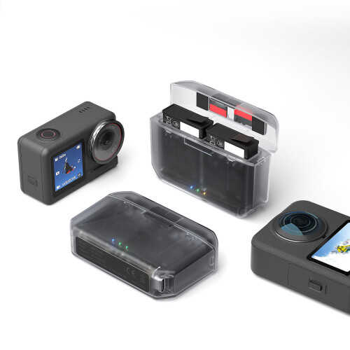 Portable Double Slot Charging Case With Magnetic Locking for 2