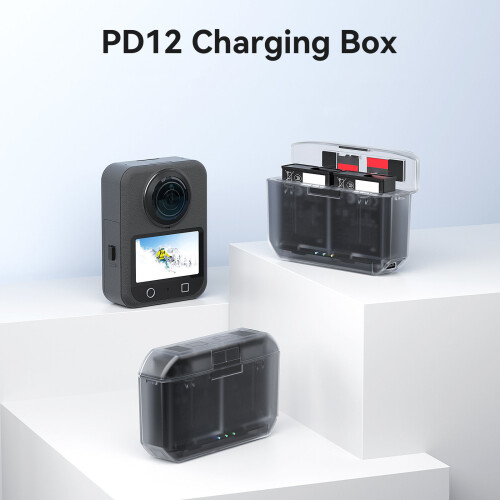 Portable Double Slot Charging Case With Magnetic Locking for 1