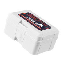Shock Resistant Camera Battery Case-cool gray red mark