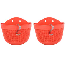 Home Decoration, Vertical Wall Mount Planter With Drainage Hooks, Hanging Flower Pot With Removable Water Storage Base Plate, Suitable For Indoor Outd