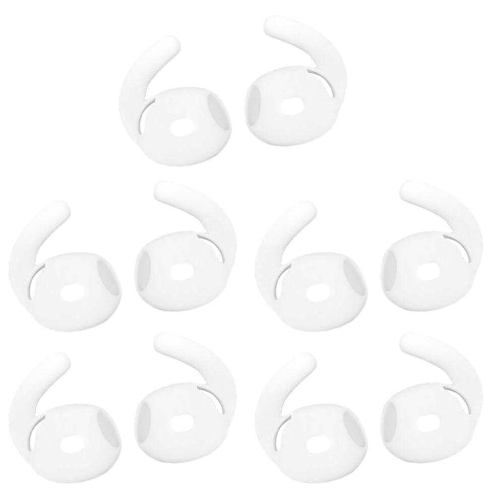 Earphones Earhook Earplugs Accessories For 4 Soft- 5 Pairs White 7754000539444