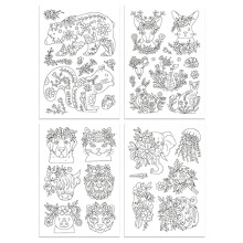Water Soluble Embroidery Stabilizer Pre-Printed Embroidery-D