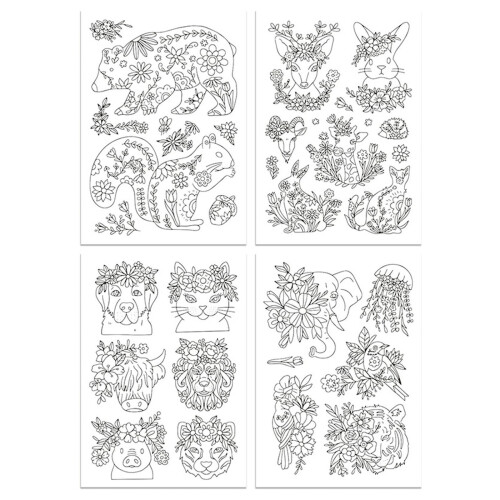 Water Soluble Embroidery Stabilizer Pre-Printed Embroidery-D