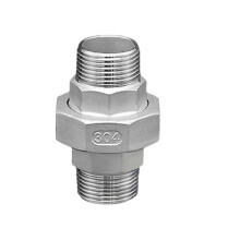 304 Spherical/Conical Stainless Steel External Wire Union, Spherical Taper Seal, External Thread G11/2