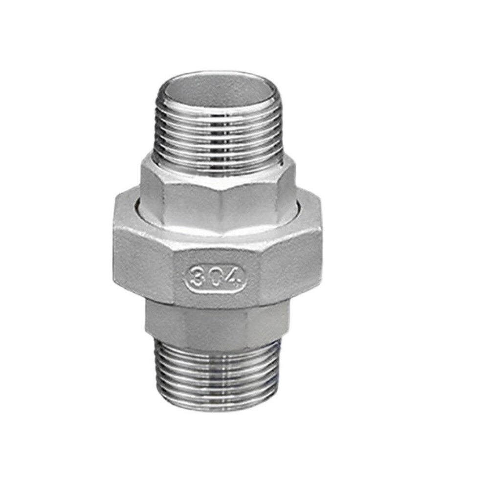 304 Spherical/Conical Stainless Steel External Wire Union, Spherical Taper Seal, External Thread G11/2 9339159450093
