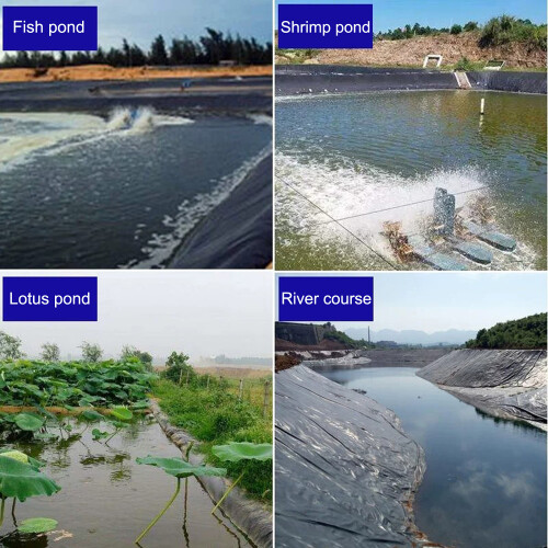 Ανθεκτική επένδυση λιμνούλας HDPE, πάχος 20 χιλιοστών για μακροχρόνια απόδοση και 2
