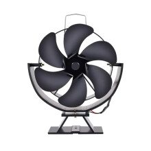 360 Degree Rotating Fireplace Fan Quiet Stove Fan Eco Friendly Heat Distribution For Wood Stoves