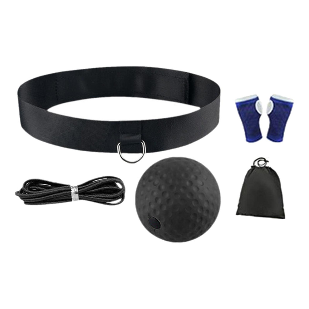 (, 43X3cm) Kids Adults Enjoy Boxing Ball Headband Set Improve Coordination Skills Black