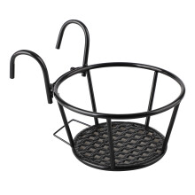 Elegant Outdoor Hanging Planters, Balcony Garden Decor With Weatherproof Flower Pot Supports