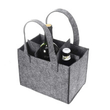 Avdelare Skyddade Flaskor med Bärbar Vinbärare, Filt Vinpåse Återanvändbar Vinförvaring Snygg Presentpåse Perfekt för Vin, Öl, Champagne