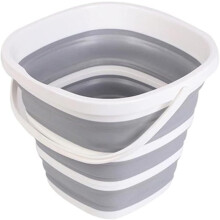 Mop Bucket Portable Folding Collapsible Cleaning Bucket for Car Wash Outdoor Use One Color