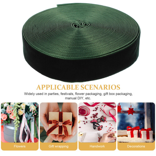 Recyclierbares Diy Geschenkband 1 Rolle Grün Polyester 2