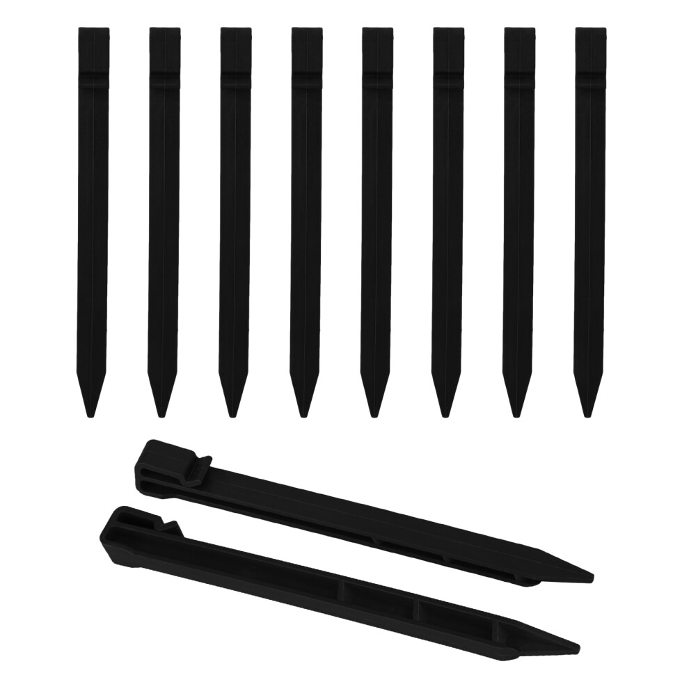 Reusable Garden Stakes for Outdoor Decorations, Heavy Duty Plastic Stake, Landscape Stakes for Multi-purpose Yards, Nylon Material Stakes (25Cm)-image-OPC-PN8RVXY-NEW
