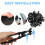 190Pcs Black Plastic Rivet Clips Car Panel Engine Cover Push Pin Set 7