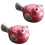 2Pcs Japanese-Style Ceramic Chopstick Stands Pink Tableware Rest 5