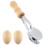 Set Cucchiai Musicali In Legno E Metallo Con Uova 2