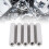 5Pcs Stainless Steel M8 Hex Coupling Nut for Threaded Rod, Silver 14